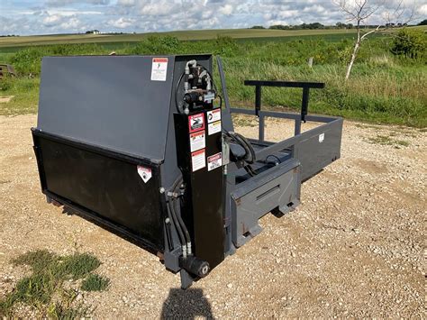 bale processor for skid steer|used art's way bale processors.